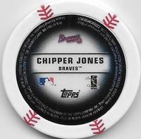 2013 Topps MLB Chipz #NNO Chipper Jones Back