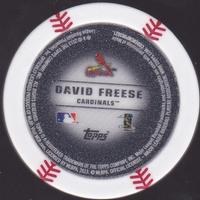 2013 Topps MLB Chipz #NNO David Freese Back