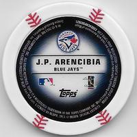 2013 Topps MLB Chipz #NNO J.P. Arencibia Back