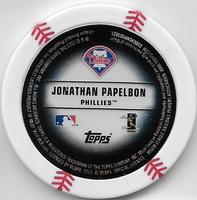 2013 Topps MLB Chipz #NNO Jonathan Papelbon Back