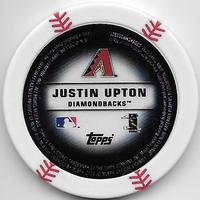 2013 Topps MLB Chipz #NNO Justin Upton Back