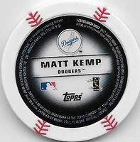 2013 Topps MLB Chipz #NNO Matt Kemp Back