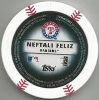 2013 Topps MLB Chipz #NNO Neftali Feliz Back
