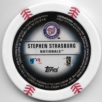 2013 Topps MLB Chipz #NNO Stephen Strasburg Back