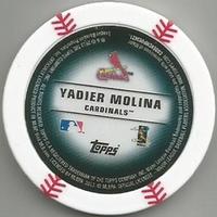 2013 Topps MLB Chipz #NNO Yadier Molina Back