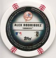 2013 Topps MLB Chipz #NNO Alex Rodriguez Back