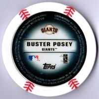 2013 Topps MLB Chipz #NNO Buster Posey Back