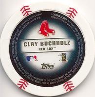 2013 Topps MLB Chipz #NNO Clay Buchholz Back