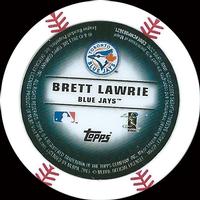 2013 Topps MLB Chipz #NNO Brett Lawrie Back
