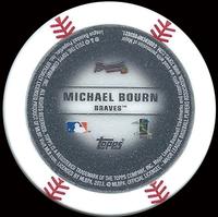 2013 Topps MLB Chipz #NNO Michael Bourn Back