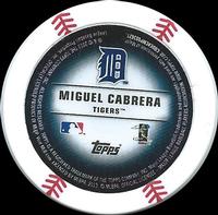 2013 Topps MLB Chipz #NNO Miguel Cabrera Back