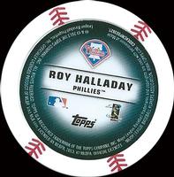 2013 Topps MLB Chipz #NNO Roy Halladay Back