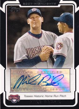 2008 Topps - 2007 Highlights Autographs #HA-MB Mike Bacsik Front