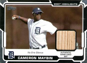 2008 Topps - 2007 Highlights Relics #HR-CM Cameron Maybin Front