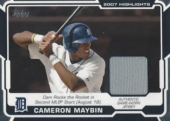 2008 Topps - 2007 Highlights Relics #HR-CM Cameron Maybin Front