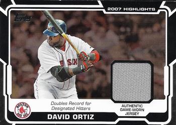 2008 Topps - 2007 Highlights Relics #HR-DO1 David Ortiz Front