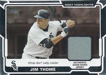 2008 Topps - 2007 Highlights Relics #HR-JT Jim Thome Front