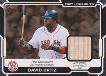 2008 Topps - 2007 Highlights Relics #HR-DO David Ortiz Front