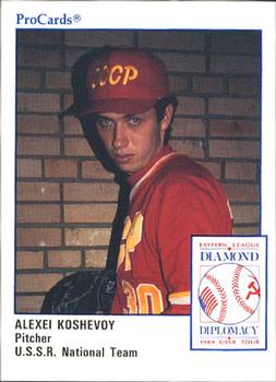 1989 ProCards Eastern League Diamond Diplomacy #DD7 Alexei Koshevoy Front