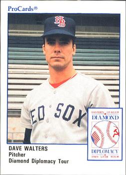 1989 ProCards Eastern League Diamond Diplomacy #DD24 Dave Walters Front