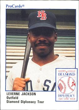 1989 ProCards Eastern League Diamond Diplomacy #DD31 Leverne Jackson Front