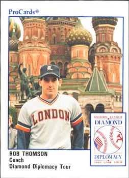 1989 ProCards Eastern League Diamond Diplomacy #DD45 Rob Thomson Front