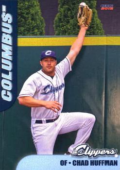 2012 Choice Columbus Clippers #17 Chad Huffman Front