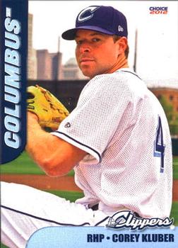 2012 Choice Columbus Clippers #18 Corey Kluber Front