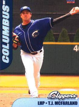 2012 Choice Columbus Clippers #23 T.J. McFarland Front