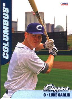 2012 Choice Columbus Clippers #5 Luke Carlin Front