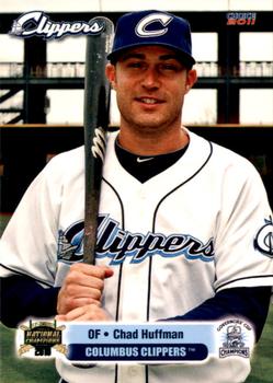 2011 Choice Columbus Clippers #15 Chad Huffman Front