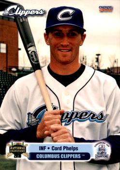 2011 Choice Columbus Clippers #22 Cord Phelps Front