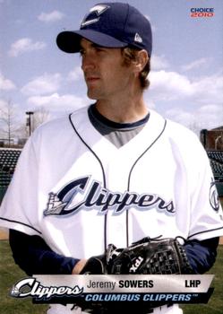 2010 Choice Columbus Clippers #28 Jeremy Sowers Front