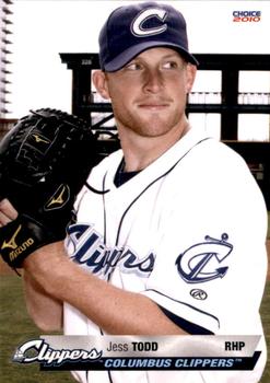 2010 Choice Columbus Clippers #29 Jess Todd Front