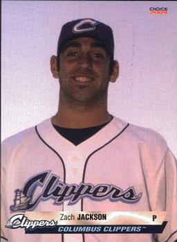 2009 Choice Columbus Clippers #17 Zach Jackson Front