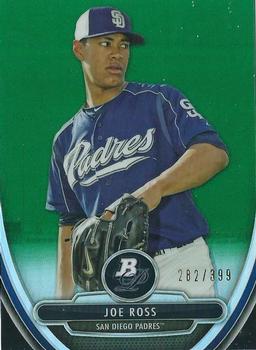 2013 Bowman Platinum - Chrome Prospects Green Refractors #BPCP82 Joe Ross Front