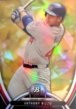 2013 Bowman Platinum - Gold #18 Anthony Rizzo Front