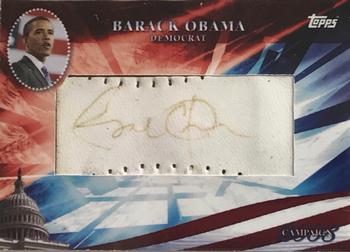 2008 Topps - Campaign 2008 Cut Signatures #BO Barack Obama Front