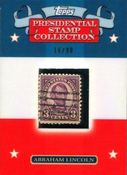 2008 Topps - Presidential Stamp Collection #AL6 Abraham Lincoln Front