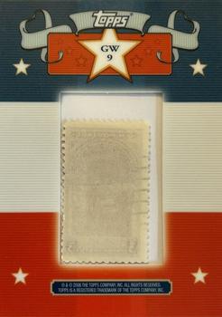 2008 Topps - Presidential Stamp Collection #GW9 George Washington Back