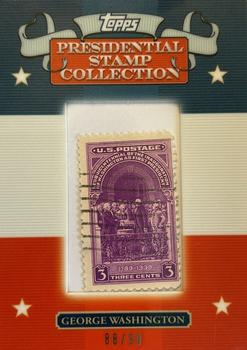 2008 Topps - Presidential Stamp Collection #GW9 George Washington Front
