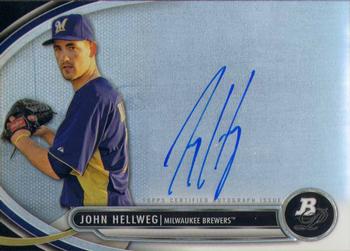 2013 Bowman Platinum - Prospect Autographs #BPAP-JH John Hellweg Front