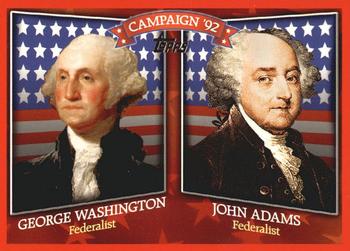 2008 Topps - Historical Campaign Match-Ups #HCM-1792 George Washington / John Adams Front