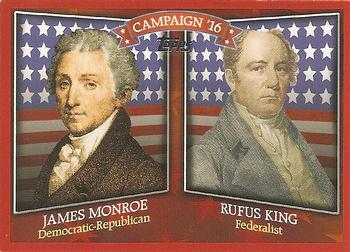 2008 Topps - Historical Campaign Match-Ups #HCM-1816 James Monroe / Rufus King Front