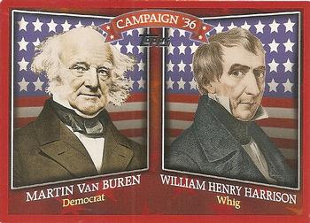 2008 Topps - Historical Campaign Match-Ups #HCM-1836 Martin Van Buren / William Henry Harrison Front