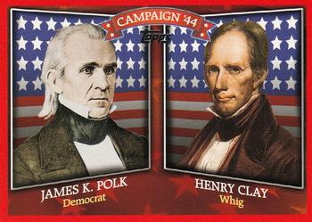 2008 Topps - Historical Campaign Match-Ups #HCM-1844 James K. Polk / Henry Clay Front
