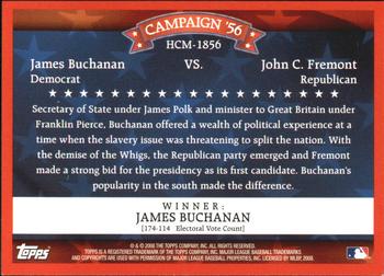 2008 Topps - Historical Campaign Match-Ups #HCM-1856 James Buchanan / John C. Fremont Back