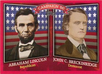 2008 Topps - Historical Campaign Match-Ups #HCM-1860 Abraham Lincoln / John C. Breckinridge Front