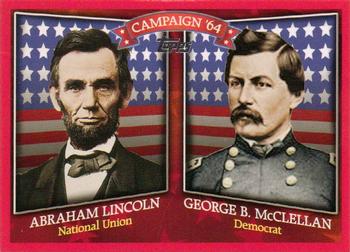 2008 Topps - Historical Campaign Match-Ups #HCM-1864 Abraham Lincoln / George B. McClellan Front