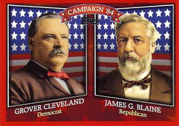 2008 Topps - Historical Campaign Match-Ups #HCM-1884 Grover Cleveland / James G. Blaine Front